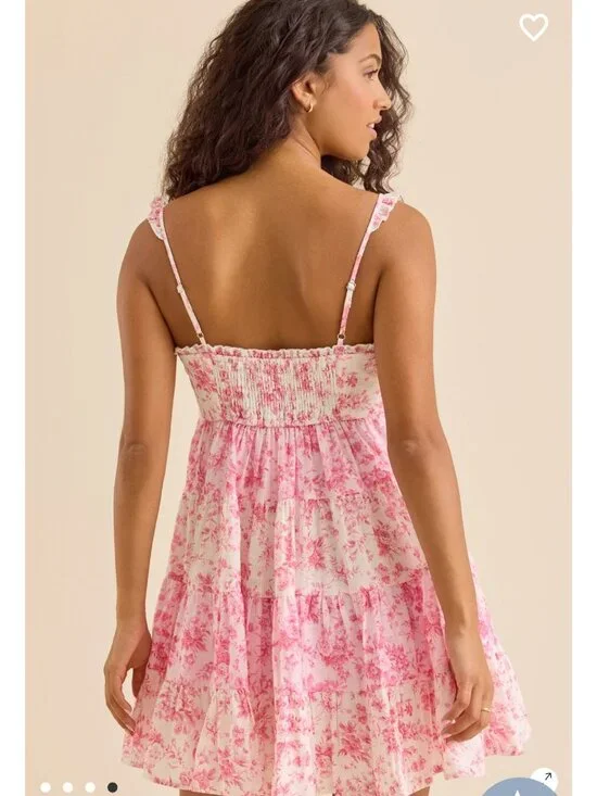 NWT Altar'd State Mel Floral Mini Dress - Picture 4 of 4